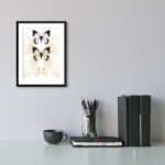 Abstract Background Triple Butterfly Print - Image 2