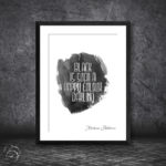Addams Family Black Is Such A Happy Colour Darling Quote Morticia Addams Print