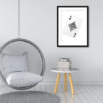 Black Ace Of Diamonds Print - Image 3