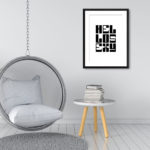 Hello Sexy Typography Black And White Print - Image 3