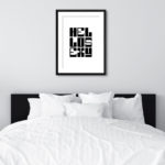 Hello Sexy Typography Black And White Print - Image 6