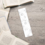Human Skull Black Outline Bookmark