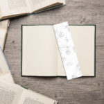 Human Skull Black Outline Bookmark - Image 2