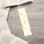 Human Skull Yellow Outline Bookmark