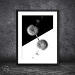 Inverted Blooming Dandelion Print