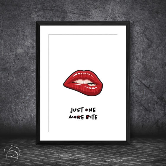 Just One More Bite Print