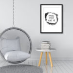 Normal People Scare Me Quote Print - Image 3