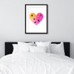 Vibrant Polygonal Deconstructed Heart Print - Image 6